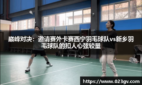 巅峰对决：邀请赛外卡赛西宁羽毛球队vs新乡羽毛球队的扣人心弦较量